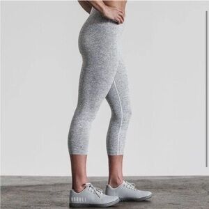 NOBULL High Waisted Heather Grey Capri Leggings